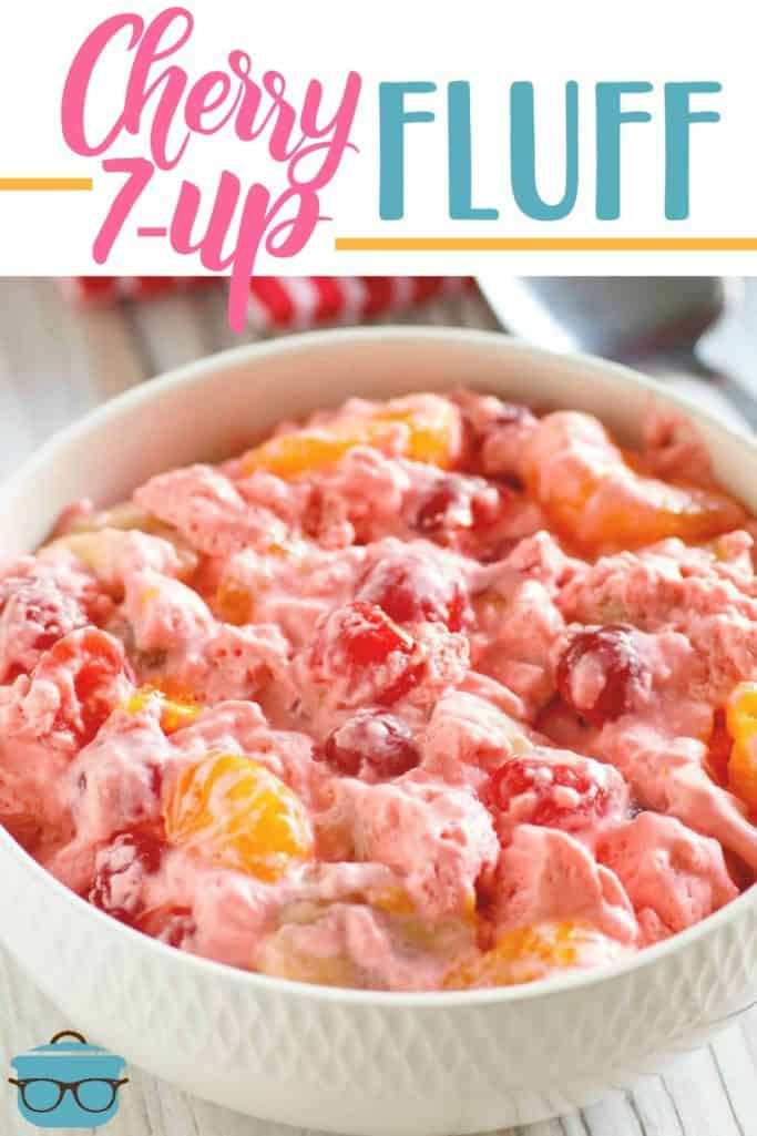 Cherry 7Up Fluff recipe from The Country Cook