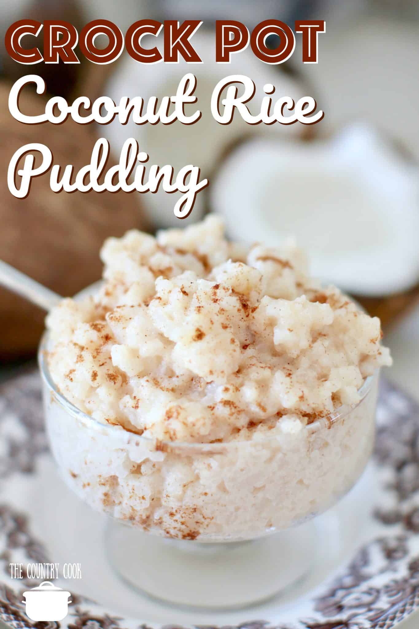 Crock Pot Coconut Rice Pudding and our first Disney Cruise ...