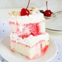 Easy Cherry Almond Poke cake recipe