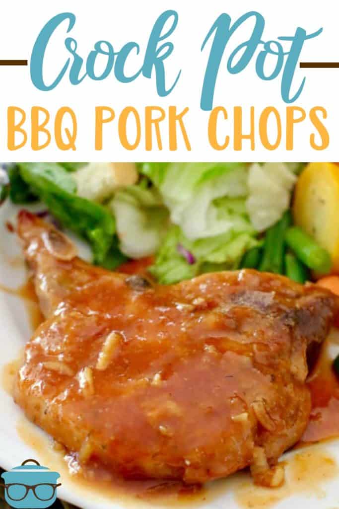 Crock Pot BBQ Pork Chops recipe from The Country Cook