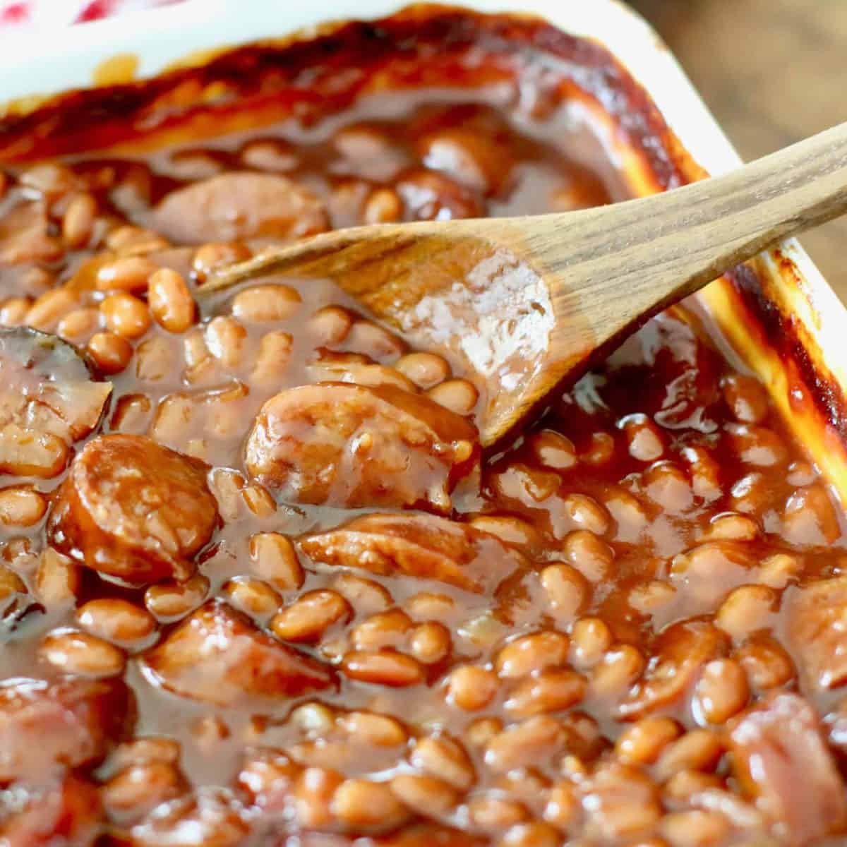Easy Sausage Baked Beans