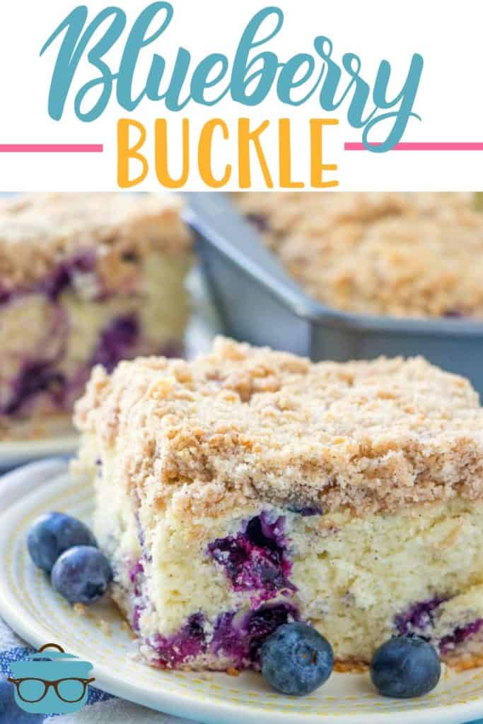 Delicious Homemade Blueberry Buckle Cake recipe from The Country Cook