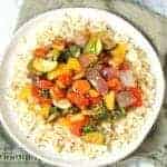 Low Carb Cauliflower Rice Vegetarian Stir Fry
