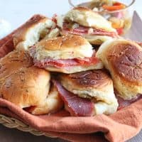 Garlic Bread Italian Sliders recipe