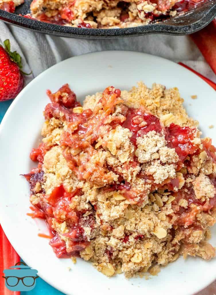 STRAWBERRY RHUBARB COBBLER (+Video) - The Country Cook
