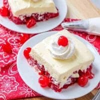 No Bake Cherry Jell-O Dessert recipe
