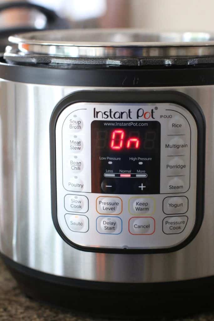 saute option on Instant Pot, drizzle oil in to the insert