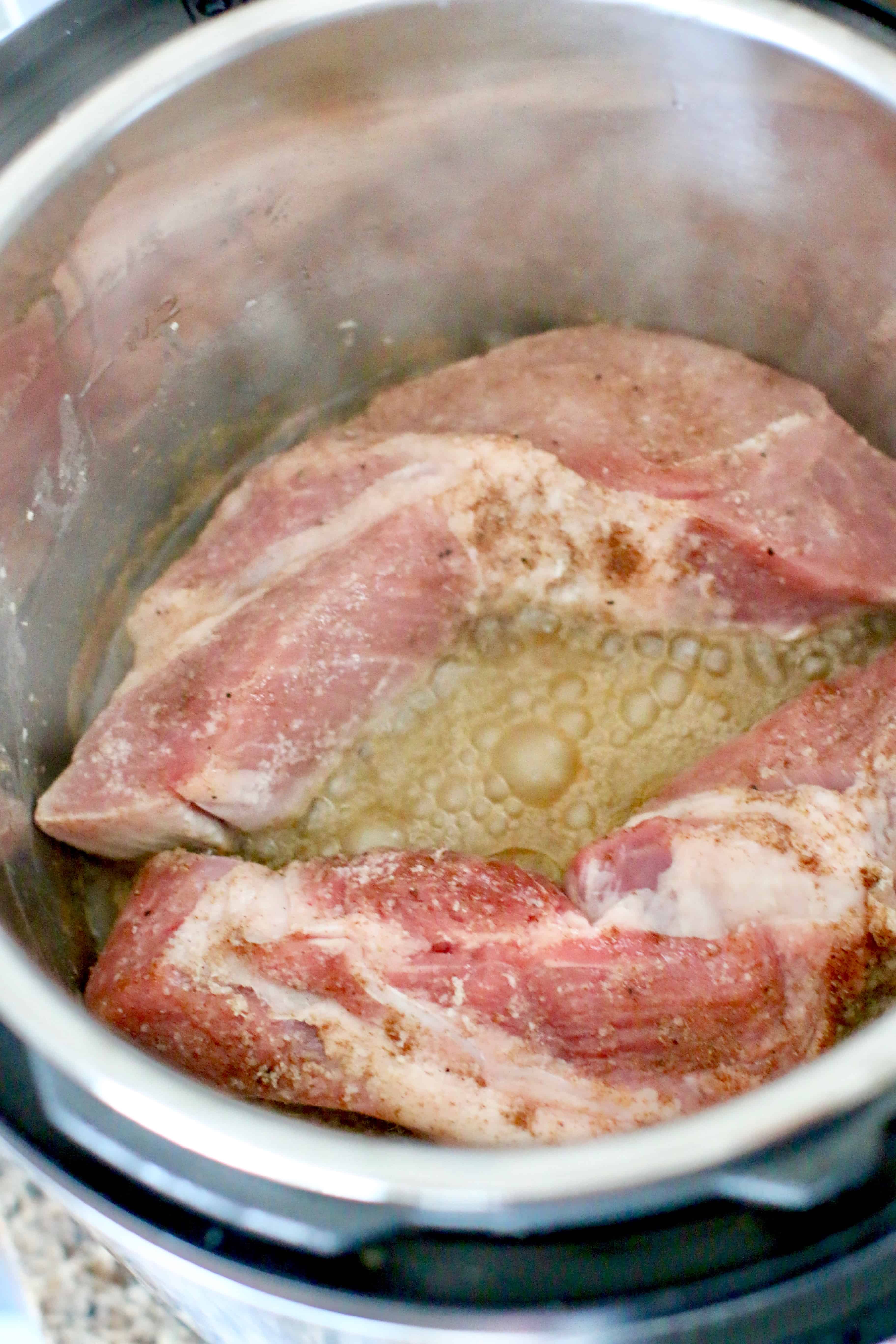 saute setting, Instant Pot, browning meat.