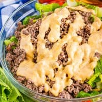 Big Mac Salad recipe from The Country Cook.