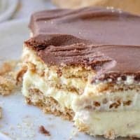 No Bake Eclair Cake recipe from The Country Cook