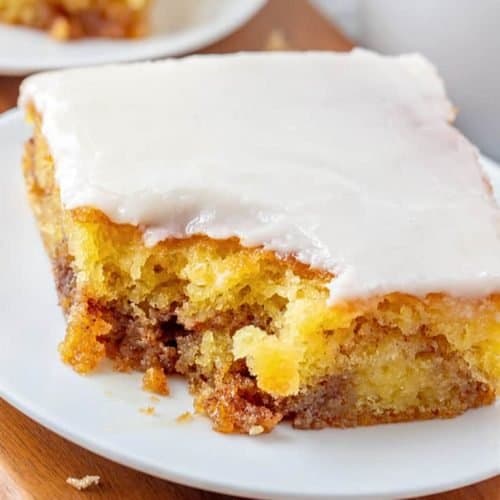 Easy Glazed Honey Bun Cake recipe