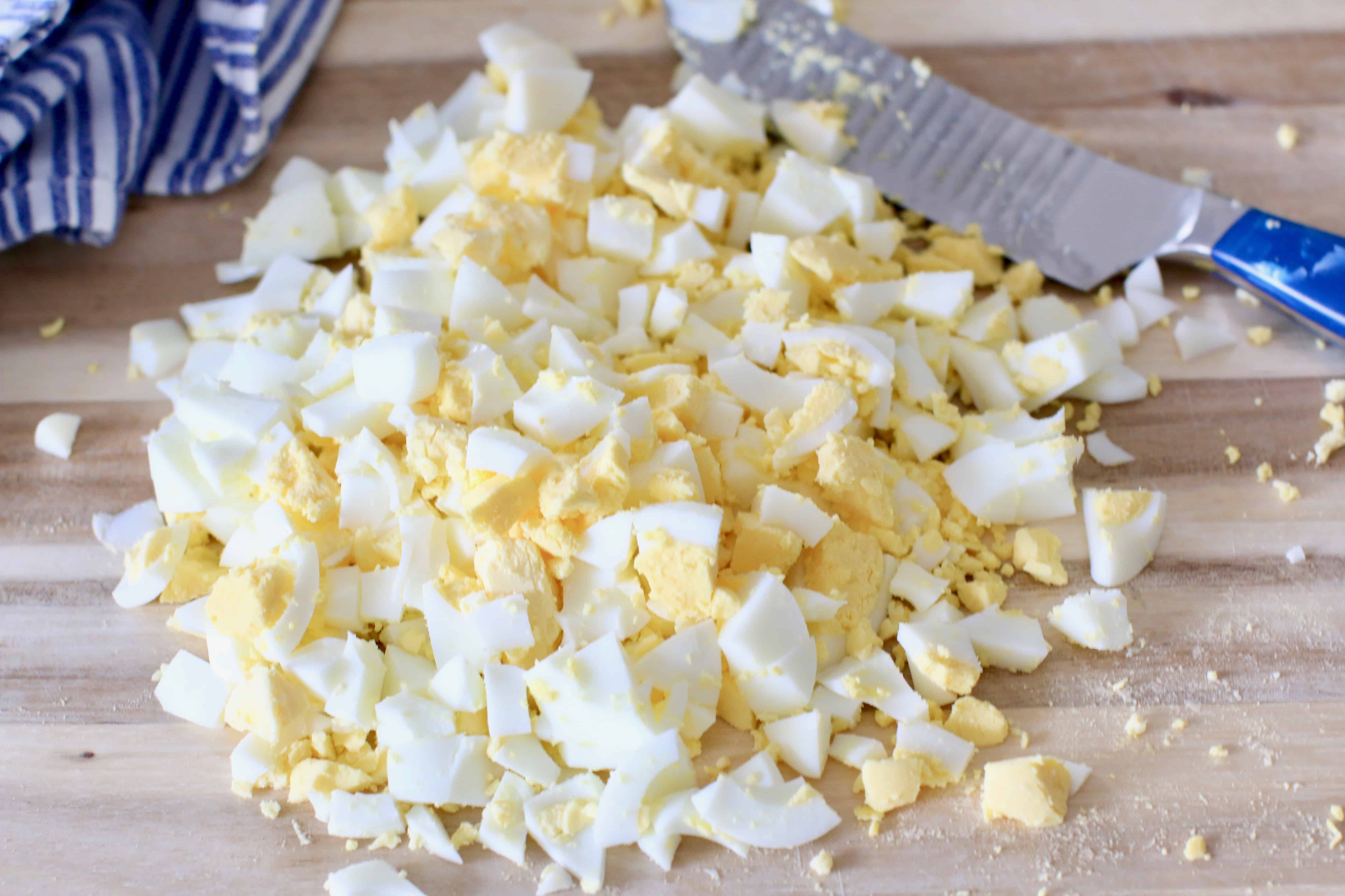 chopped hard-cooked eggs.