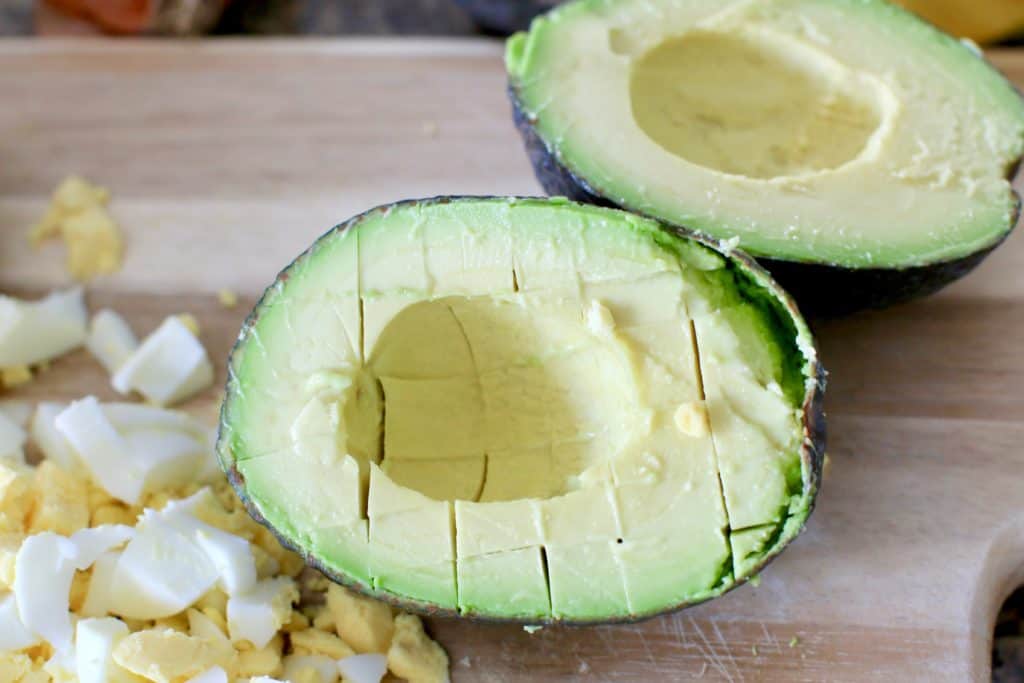 avocado cut into pieces