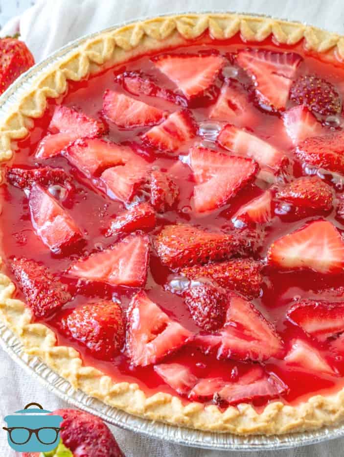 finished and cooled, whole fresh Strawberry Pie
