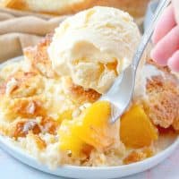 Country Peach Cobbler recipe from The Country Cook.
