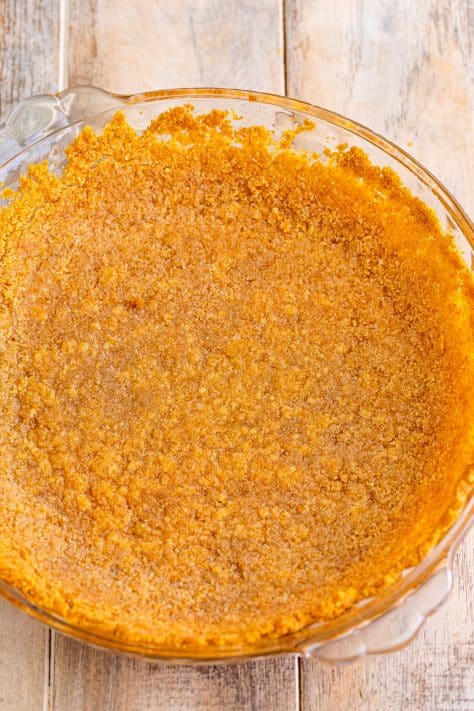 baked Nilla wafer pie crust.