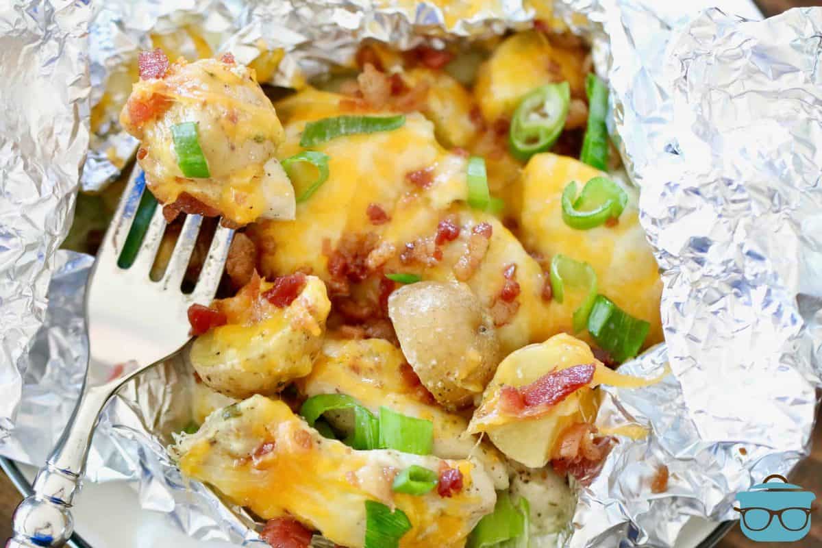 Chicken and Potato Foil Packs