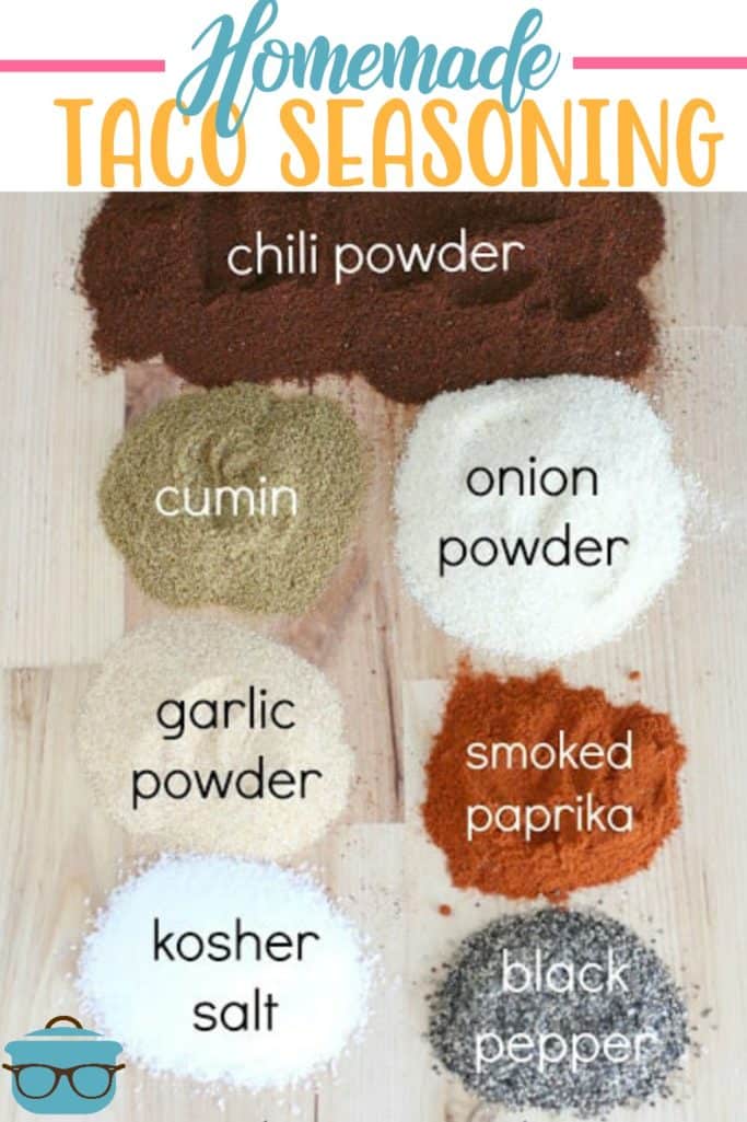 Easy Homemade Taco Seasoning recipe from The Country Cook