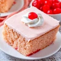 Maraschino Cherry Cake recipe from The Country Cook