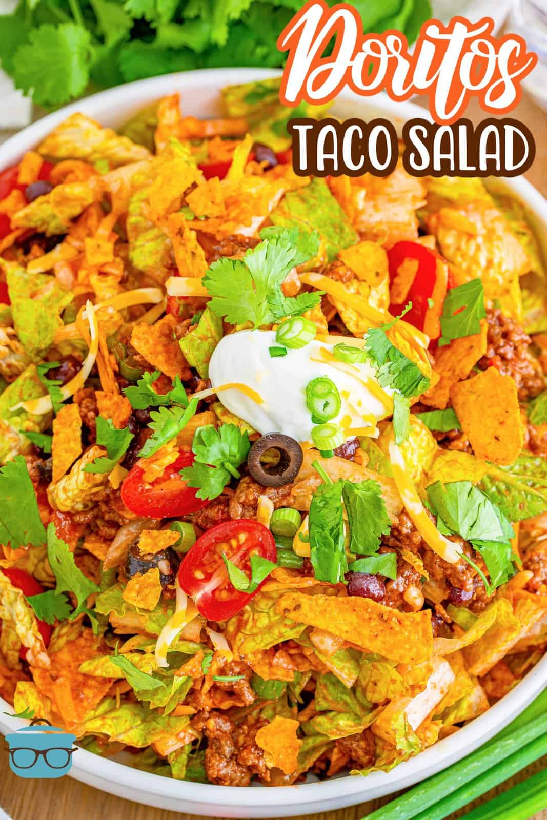 Large bowl of Doritos Taco Salad.
