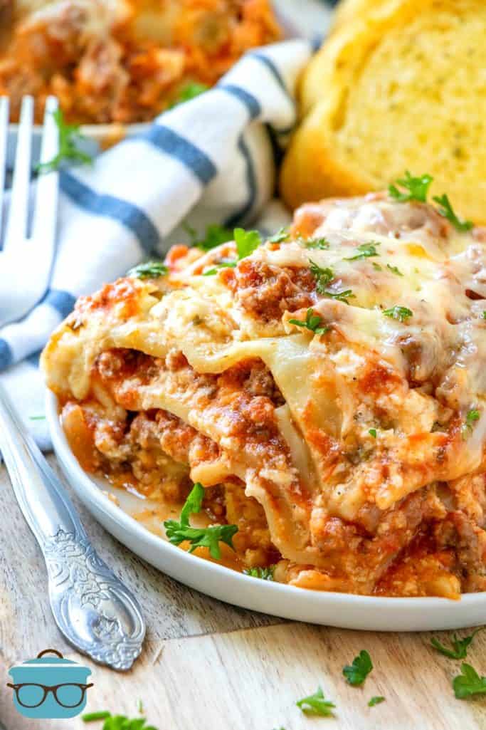 The Best Crock Pot Lasagna (+Video) - The Country Cook