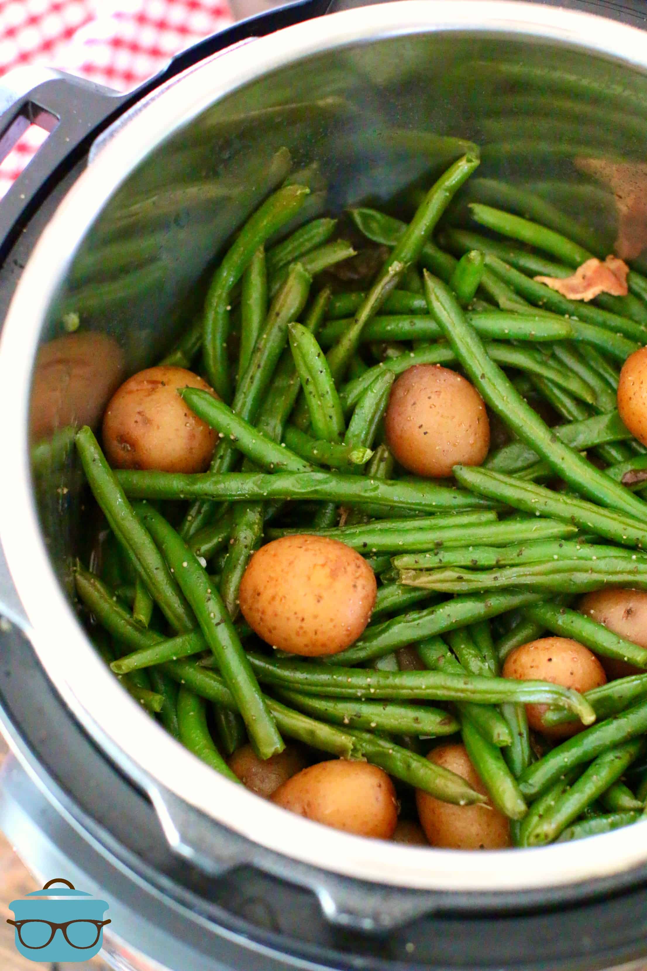 Electric Pressure Cooker Bacon Green Beans and Potatoes.