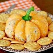 Pumpkin Shaped Cheeseball recipe