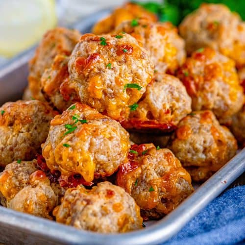 Cream Cheese Sausage Balls (+Video) - The Country Cook