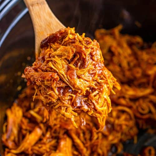 Crock Pot Shredded BBQ Chicken recipe from The Country Cook.