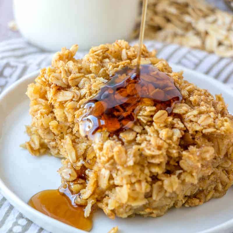 Maple Brown Sugar Baked Oatmeal (+Video)