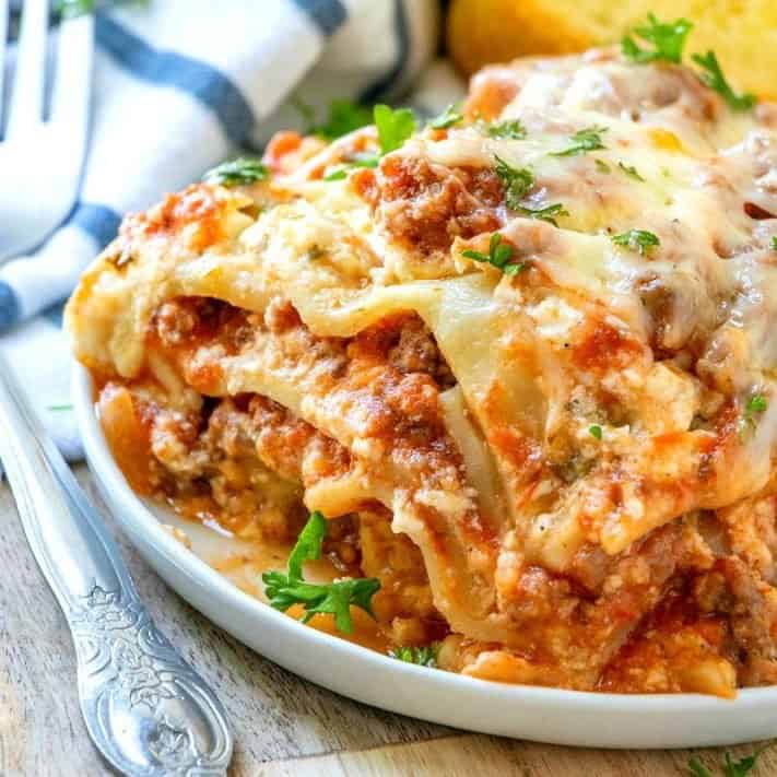 The Best Crock Pot Lasagna recipe from The Country Cook