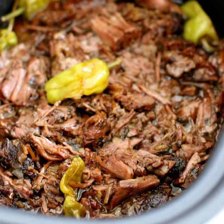 Crock Pot Mississippi Pot Roast recipe from The Country Cook