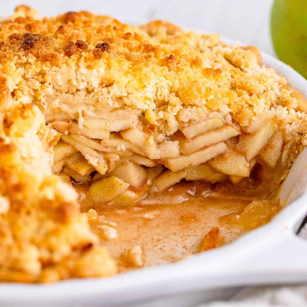 Butter Crumble Apple Pie (or Dutch Apple Pie) recipe from The Country Cook.