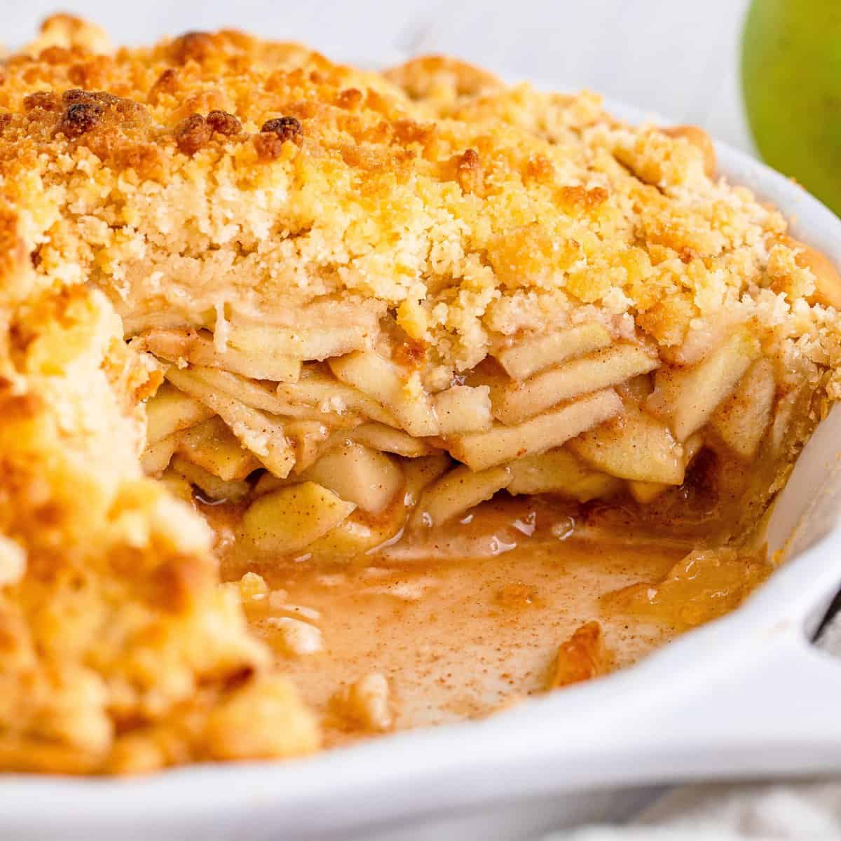 Butter Crumble Apple Pie (+Video)