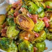 Stovetop Brussel Sprouts with Bacon