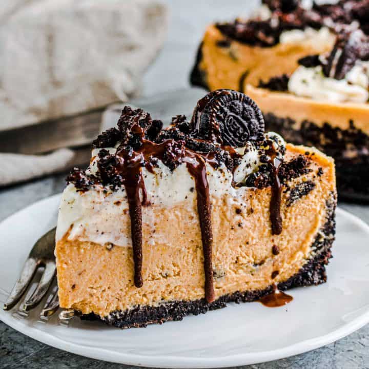 Instant Pot Oreo Pumpkin Cheesecake recipe