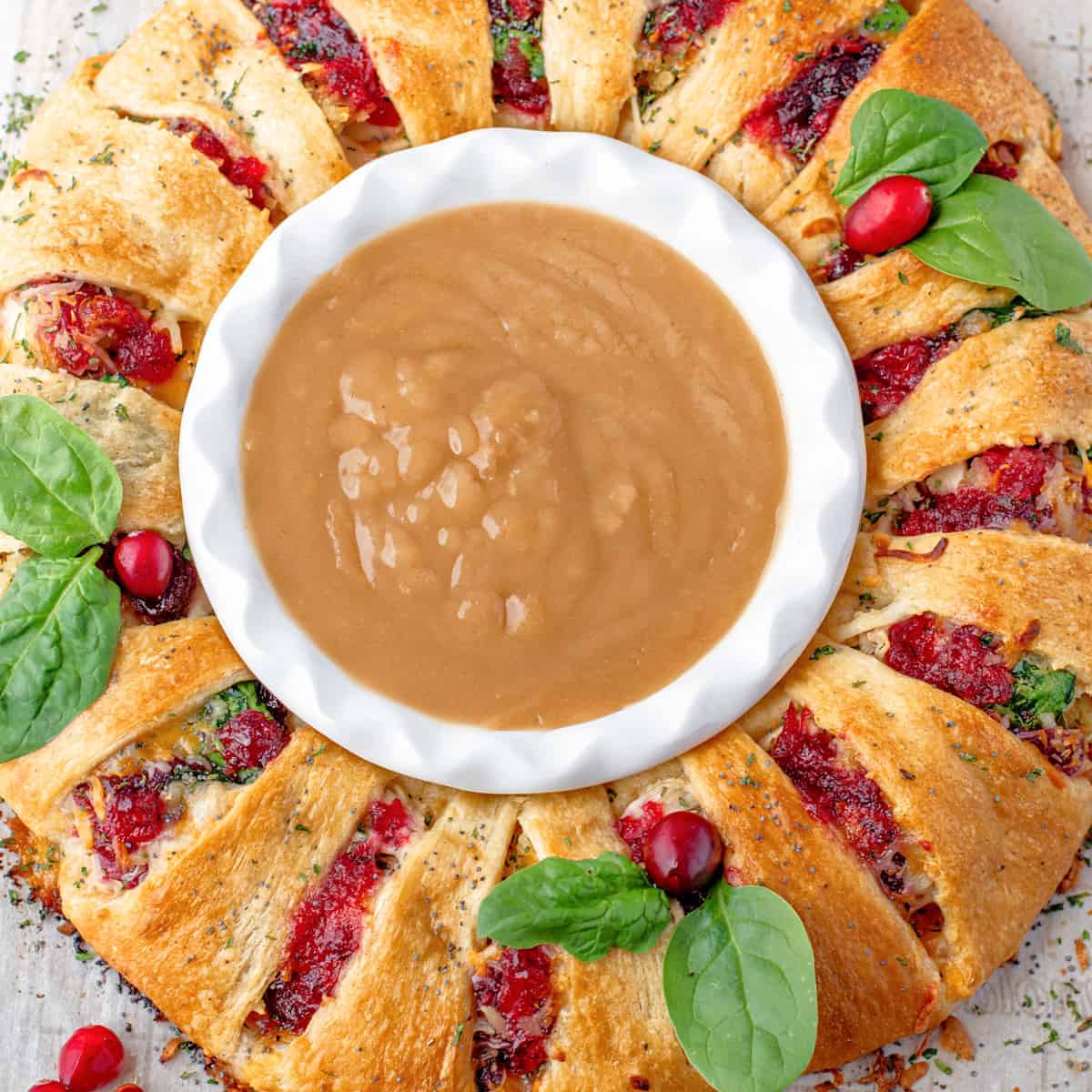 Turkey and Stuffing Crescent Ring
