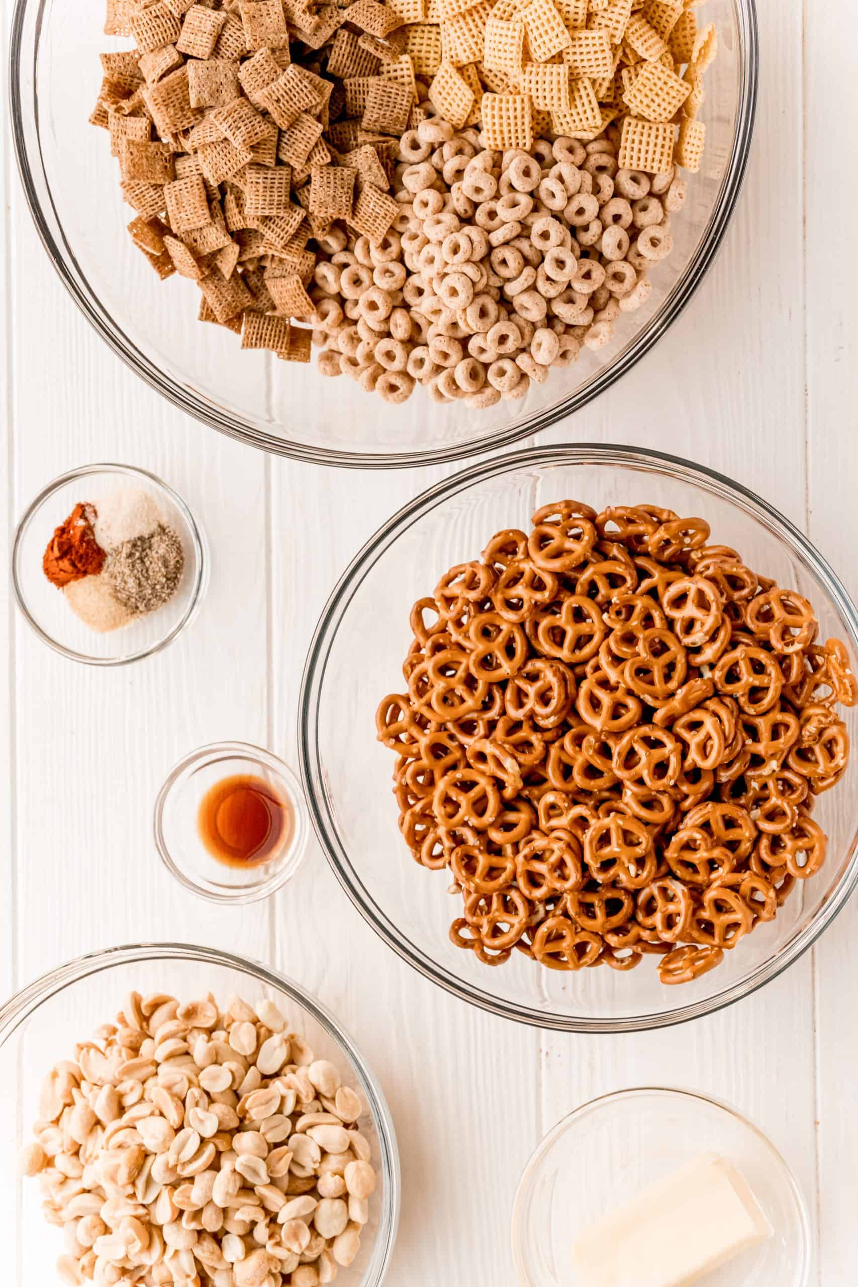 Ingredients need to make The Best Party Chex Mix