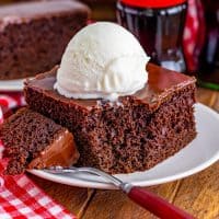 Cracker Barrel Coca Cola Cake recipe from The Country Cook.