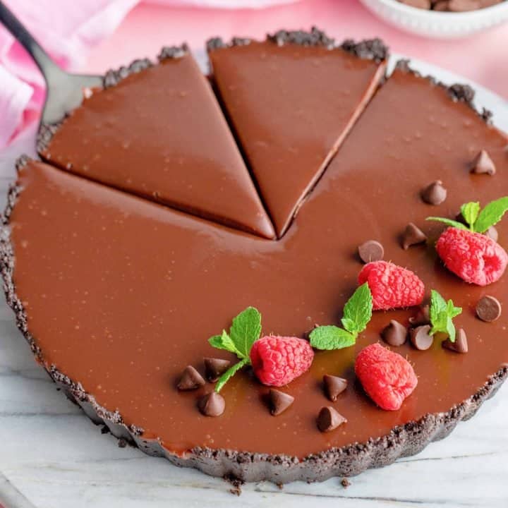 Raspberry Chocolate Tart