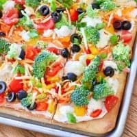 Easy Fresh Vegetable Pizza
