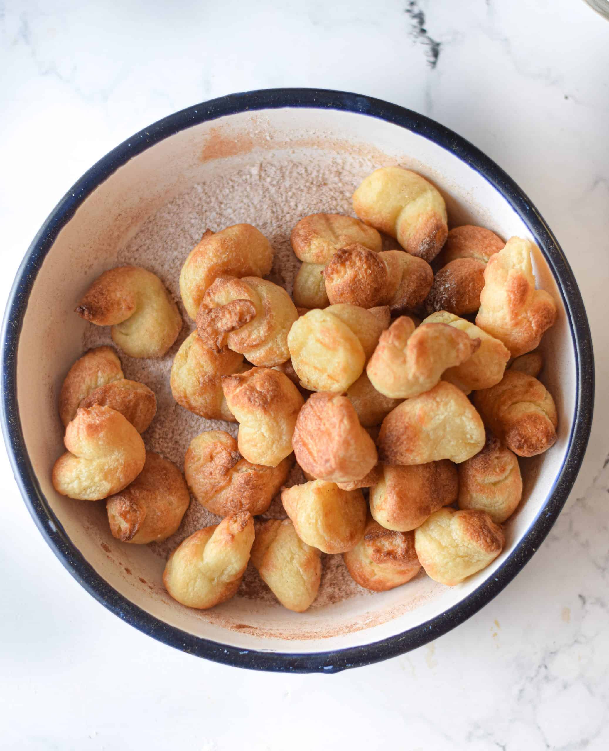Air Fryer Churro Bites - easy air fryer dessert recipes for beginners