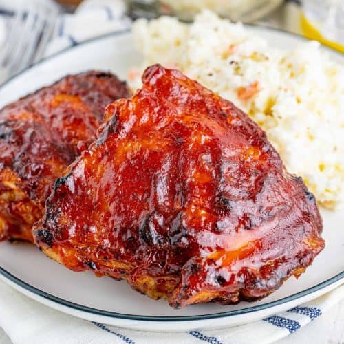 Grilled BBQ Chicken Thighs - The Country Cook