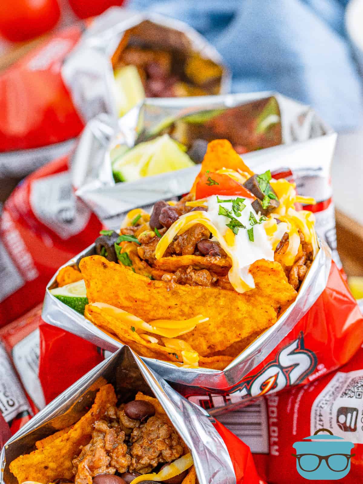 Overhead photo of Doritos Walking Tacos in bag