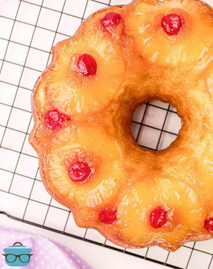 Pineapple Upside Down Bundt Cake - The Country Cook