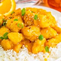 Air Fryer Orange Chicken recipe from The Country Cook.