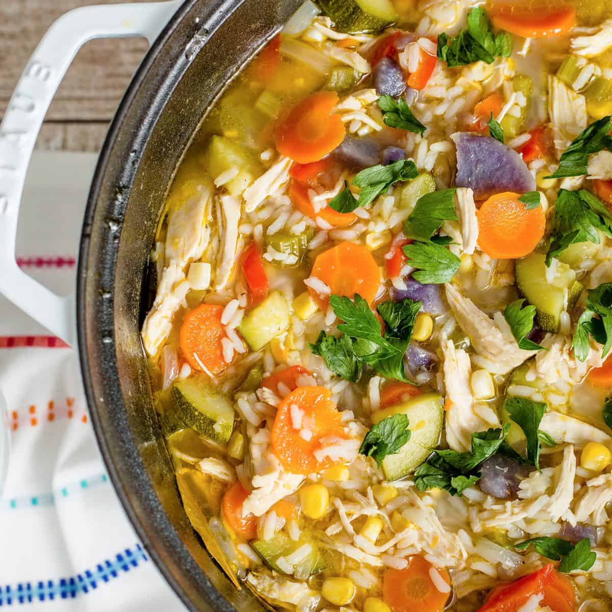 Harvest Chicken and Rice Soup