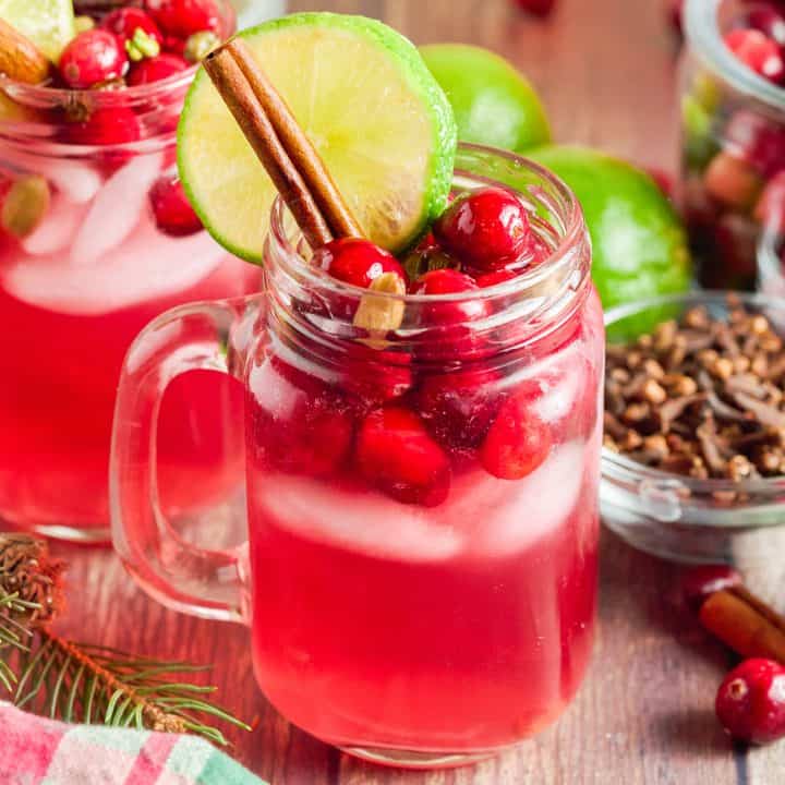 cranberry wine spritzer recipe from The Country Cook