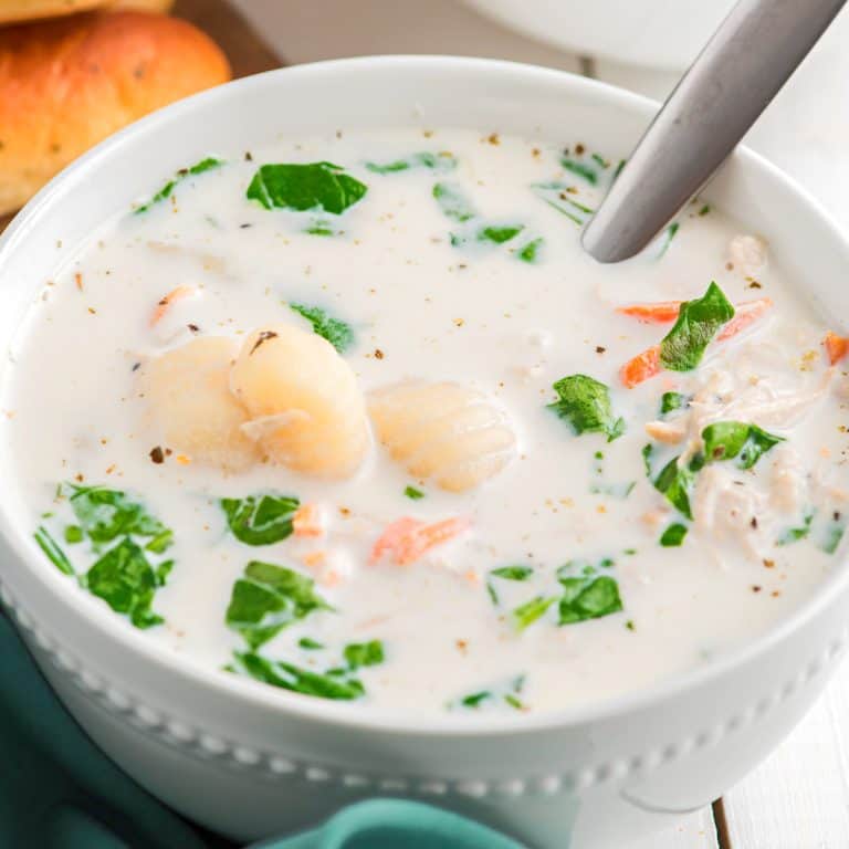Crock Pot Olive Garden Chicken Gnocchi Soup - The Country Cook