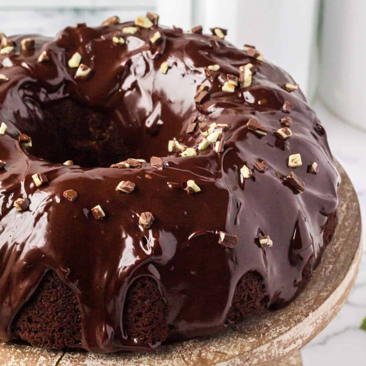 Mint Chocolate Bundt Cake